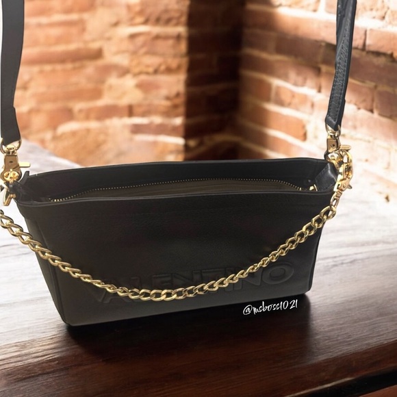 Valentino by Mario Valentino Celia Embossed Leather Shoulder Bag - Picture 4 of 6